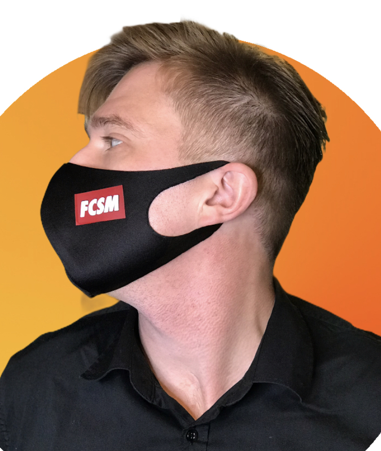 маска черная с логотипом спартак 