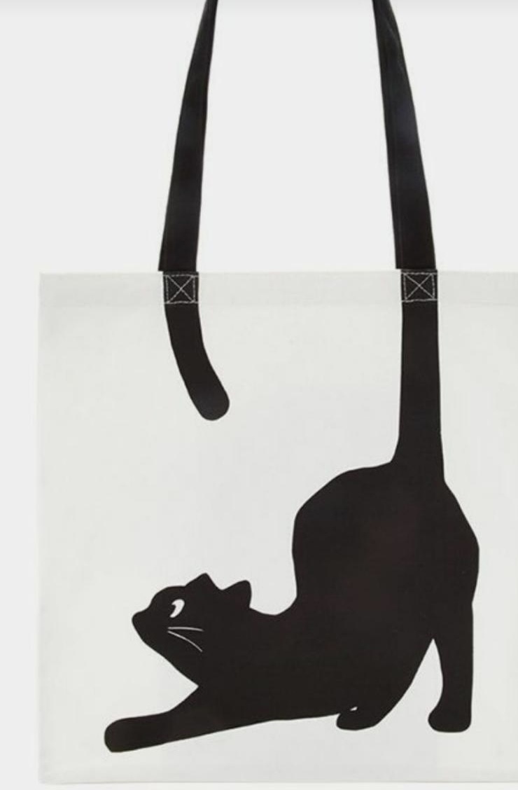 сумка с принтом кошка 